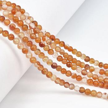 Намистини Сердолік, Натур. камінь, 4,5 мм, Круглі (BUS-058056)