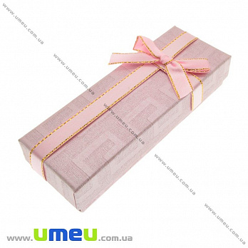 Подарункова коробочка Прямокутна, 12х4,5х2,5 см, Рожева (UPK-023190)
