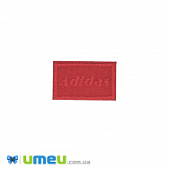 Термоаплікація Adidas, 3х2 см, Червона, 1 шт (APL-042471)