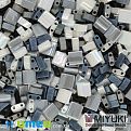 Бисер японский Miyuki TILA №mix06, Черно-белый (BIS-046096)