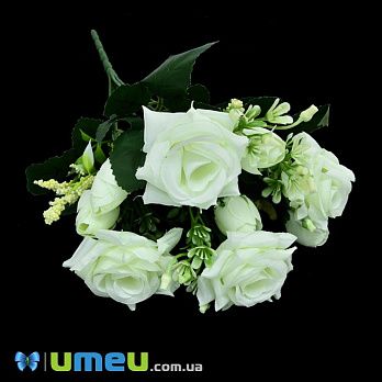 Букет троянд, 33 см, Молочний (DIF-045816)