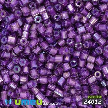 Бисер чешский Рубка 10/0, №24012, Фиолетовый радужный, 5 г (BIS-024316)