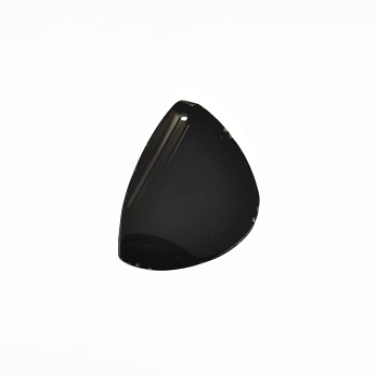 Зріз Агата, Чорний, 53х41 мм (POD-032547)