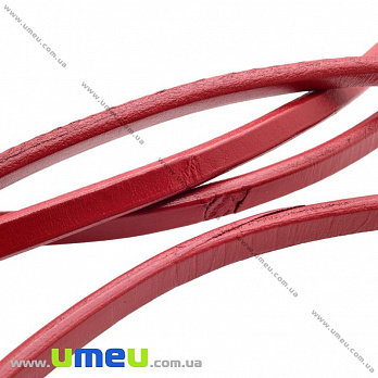 Основа для браслета Regaliz из нат. кожи УЦЕНКА, Красная, 10,3х6.3мм, 20 cм, 1 шт (OSN-017043)
