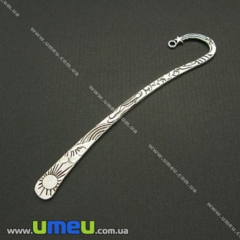 [Архів] Закладка для книг Сонце, Античне срібло, 124 мм (OSN-004034)