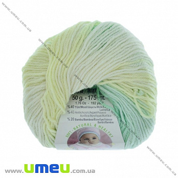 Пряжа Alize Baby Wool Batik 50 г, 175 м, Салатовая 2131, 1 моток (YAR-029495)