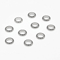 Бусины из нерж. стали Круглые плоские, 6х2 мм, Темное серебро (STL-058411)