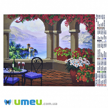 Схема для выш. бісером, Юма, Ранок на терасі, 36х28 см (UPK-048469)