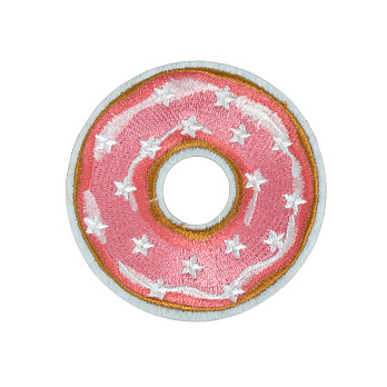 Термоаппликация, Пончик, 6,5 см, Розовая (APL-060121) Термоаппликация, Пончик, 6,5 см, Розовая (APL-060121)