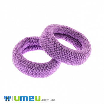 Резинка для волосся мікрофібра фактурна, 50 мм,Бузкова (OSN-041724)