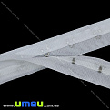 Тесьма с крючками, Белая, 25 мм, 1 м (SEW-016120)
