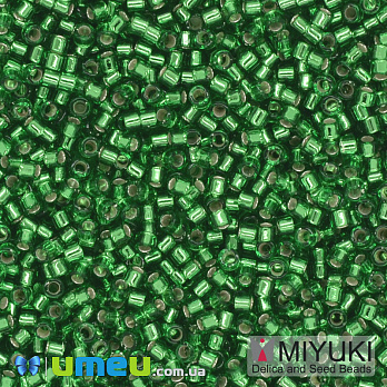 Бисер японский Miyuki Delica 11/0 DB046, Зеленый, 3 г (BIS-040000)