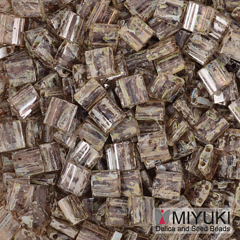 Бісер японський Miyuki TILA №4505, 5х5 мм, Бежевий Пікассо (BIS-053222)