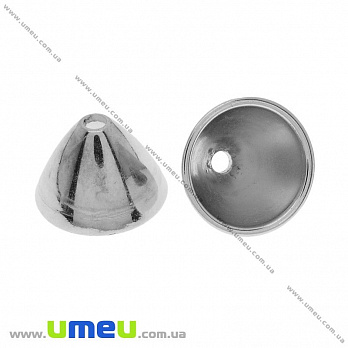 [Архів] Ковпачок пластиковий, 18х12 мм, Темне срібло (OBN-032348)