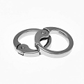 Кольцо для сумки металлическое, 25 мм, Темное серебро (BAG-058422)