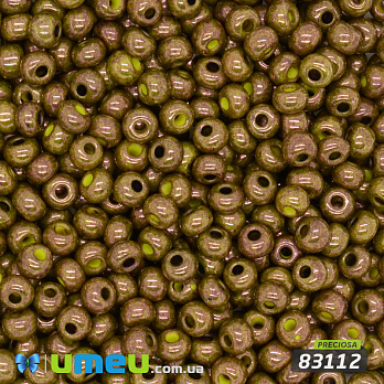 Бісер чеський 8/0, №83112, Бронзовий хакі, Перламутровий (BIS-044875)