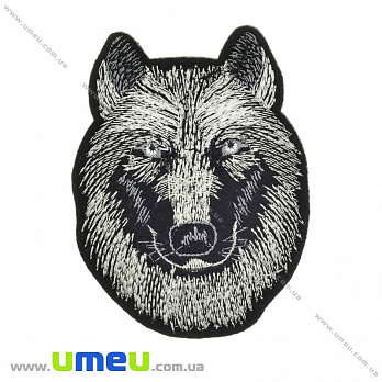 Термоаппликация Волк серый, 10,5х8 см, 1 шт (APL-024708)
