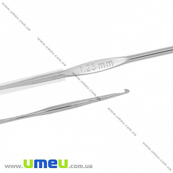 Крючок для вязания стальной ROSE, 1,25 мм, 1 шт (YAR-024549)