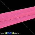 Трикотажная бейка (матовая), 15 мм, Розовая, 1 м (LEN-027632)