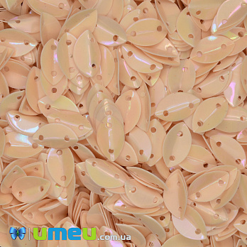 Паєтки Індія човник, 9х6мм, Персикові АВ (PAI-041038)