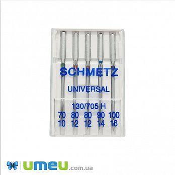 Голки SCHMETZ UNIVERSAL ASSORTED для побутових швейних машин, 5 шт (SEW-047616)