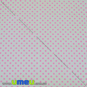 Упаковочная бумага Горох, Розовая, 70х100 см, 1 лист (UPK-019284)