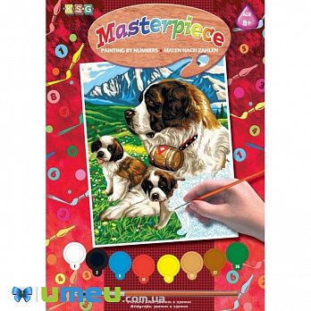 Набір для творчості Sequin Art PAINTING BY NUMBERS JUNIOR Сенбернар (DIF-043460)