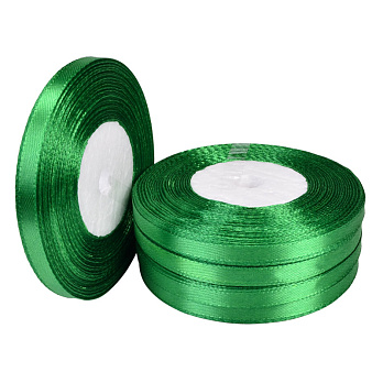 Атласна стрічка, 6 мм, Зелена (LEN-052825)