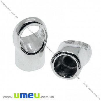 Ковпачок металевий, 19х11 мм, Темне срібло (OBN-022892)