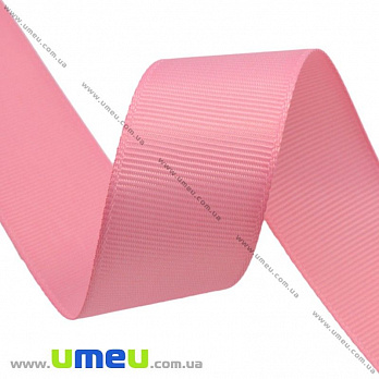 Репсовая лента, 40 мм, Розовая, 1 м (LEN-016783)