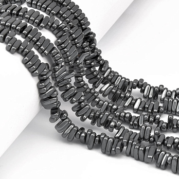 Намистини Гематит, Нат. камінь, 2 отвори, 8х4х2,5 мм (BUS-057826)