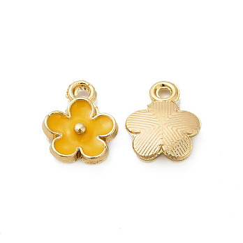 Підвіска метал. Квіточка жовта, 10х8 мм, Золото (POD-053811)
