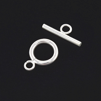 Тогл з нержавіючої сталі, 18х16 мм, Світле срібло (STL-060822)