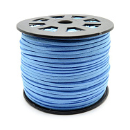 Замшевий шнур, 3 мм, Блакитний, 1 м (LEN-055203)