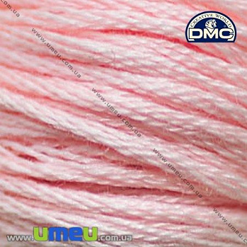 Мулине DMC 0818 Нежно розовый, 8 м (DMC-005996)