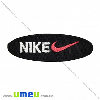 Термоаппликация Nike, 8,5х2,5 см, Черная, 1 шт (APL-027699)