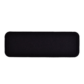 Термоаплікація Прямокутна, 8х2,8 см, Чорна (APL-053369)