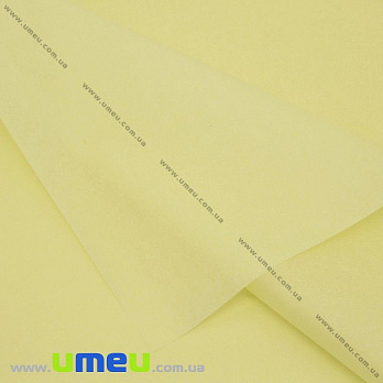 Бумага тишью, Желтая бледная, 65х50 см, 1 лист (UPK-032747)