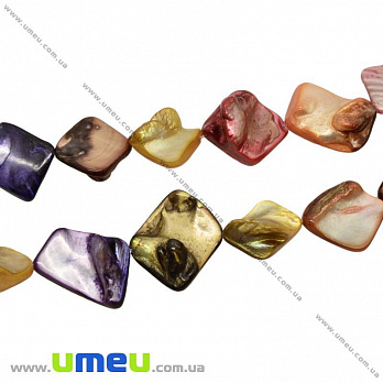 [Архив] Бусы из натурального камня Перламутр разноцветный, 50 см, 1 нить (BUS-023765)
