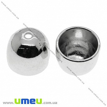 [Архів] Ковпачок металевий, 15,7х13 мм, Темне срібло (OBN-016857)