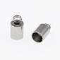 Ковпачок з нержавіючої сталі, 9х5 мм, Темне срібло, 1 шт. (STL-055519)