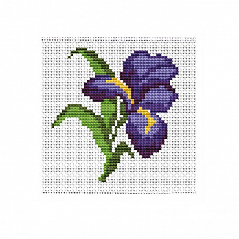 Набір для вишивання нитками VDV, Ірис ВМ-0004, 15х15 см (SXM-051279)