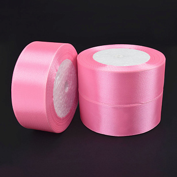 Атласная лента, 30 мм, Розовая (LEN-061110)