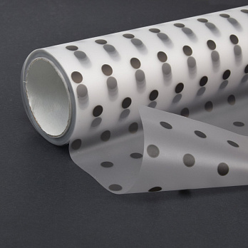 Упаковочная пленка, Горох черный, 60смх10м (UPK-060269)