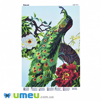 Схема для выш. бісером, Юма, Павич, 38х28 см (UPK-048438)