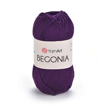 Пряжа YarnArt Begonia 50 г, 169 м, Сливовая 5550 (YAR-062523)