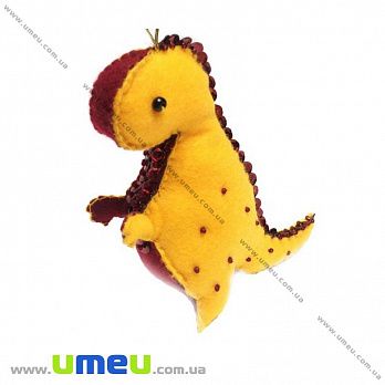 Набор из фетра для создания игрушки, Динозаврик Рекси ФН-82, 11,5х10 см, 1 набор (FLT-034875)