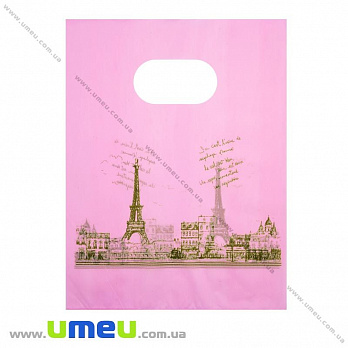 Подарочный пакетик, 20х15 см, Розовый светлый, 1 шт (UPK-014768)