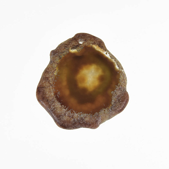 Зріз Агата, Коричневий, 51х46 мм (POD-032477)