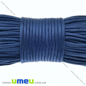 Шнур паракорд семижильный 4 мм, Синий темный, 1 м (LEN-012221)